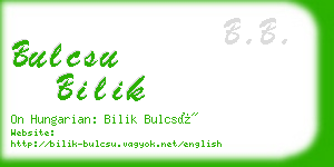 bulcsu bilik business card